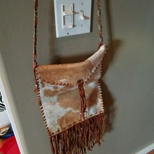 Authentic cowhide purse